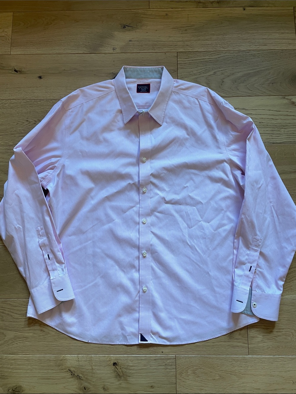 UNTUCKit Light Pink Long-Sleeve Dress Shirt
